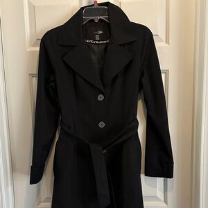 East 5th Women's Classic Black Trench Coat